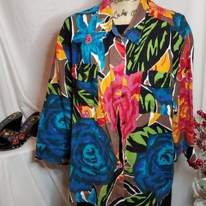 Chico's button up linen shirt